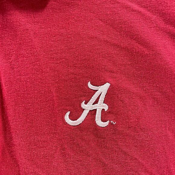 Vintage Alabama Crimson Tide Polo Shirt Mens Extra Large Red NCAA Football Y2K - Picture 3 of 12
